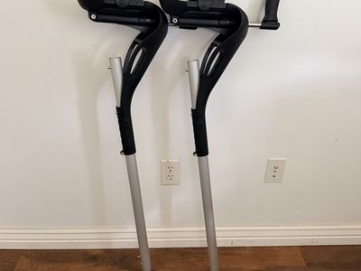 Pair of Ergonomic Forearm Crutches - Adjustable & Comfortable Mobility Aid