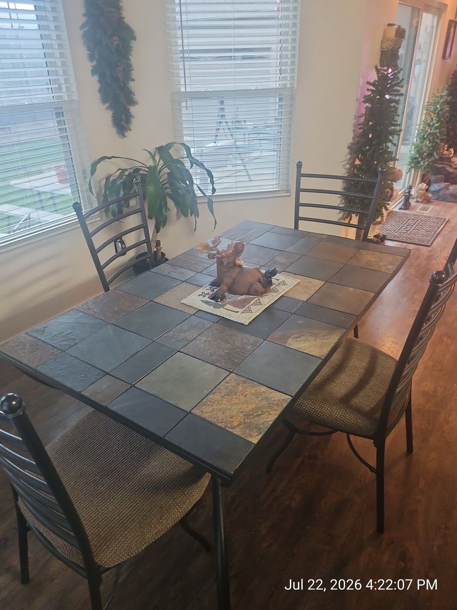 Ashley Furniture Signature Design Collections Tables, chairs and Baker’s rack