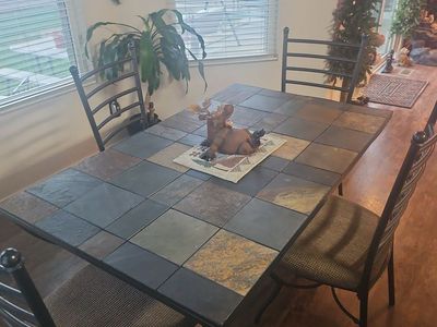 Ashley Furniture Signature Design Collections Tables, chairs and Baker’s rack
