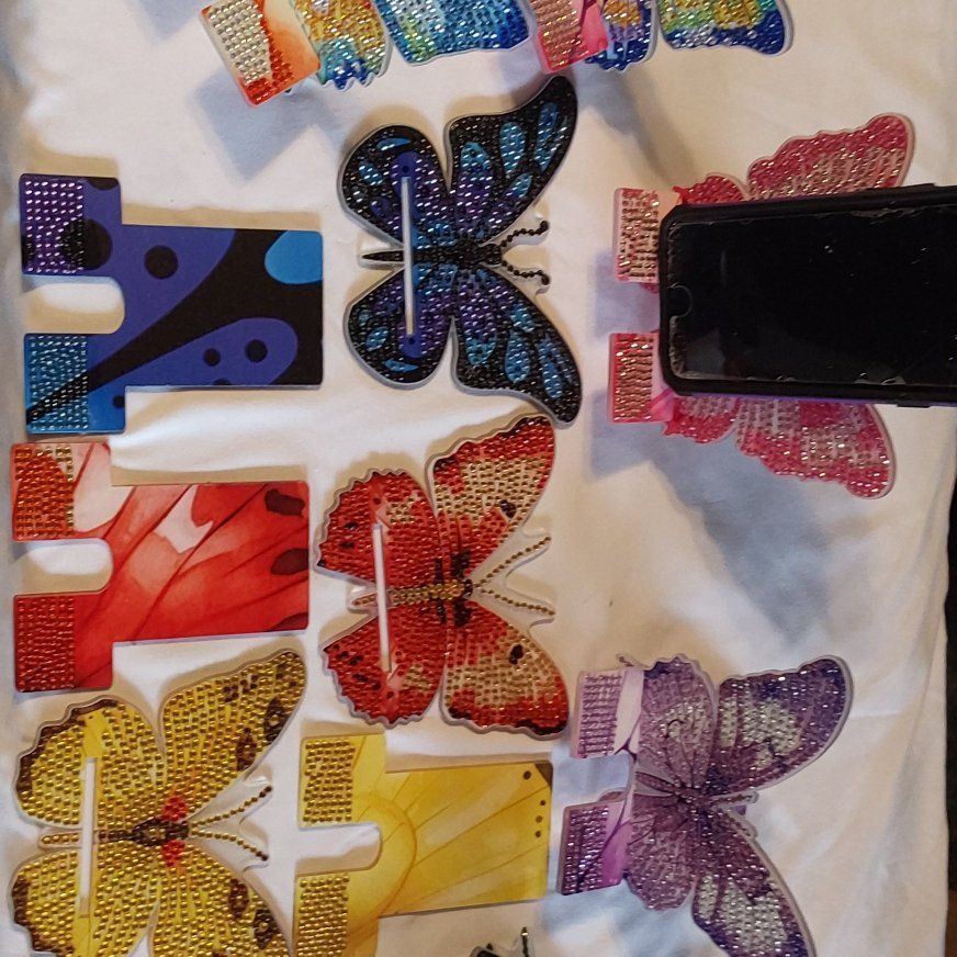Butterfly phone holders