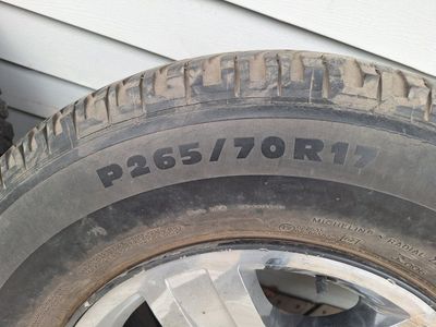 Rims and tires $200.