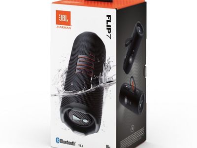JBL Flip 7 Portable Bluetooth Speaker - Black, 16H Playtime!