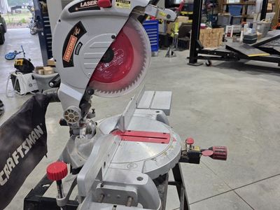 Craftsman 10" Compound Miter Saw with Laser & Stand - Used, Great Condition
