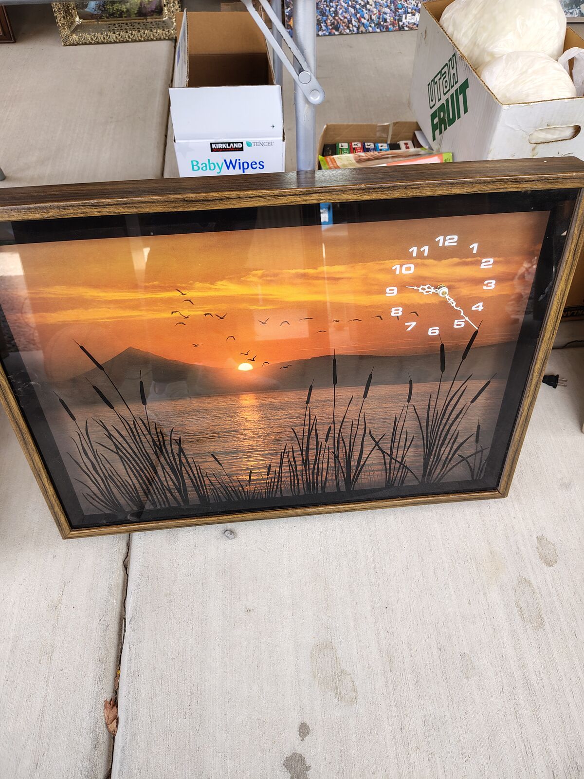 Pictures, frames, mirror, brand new shadow box, misc