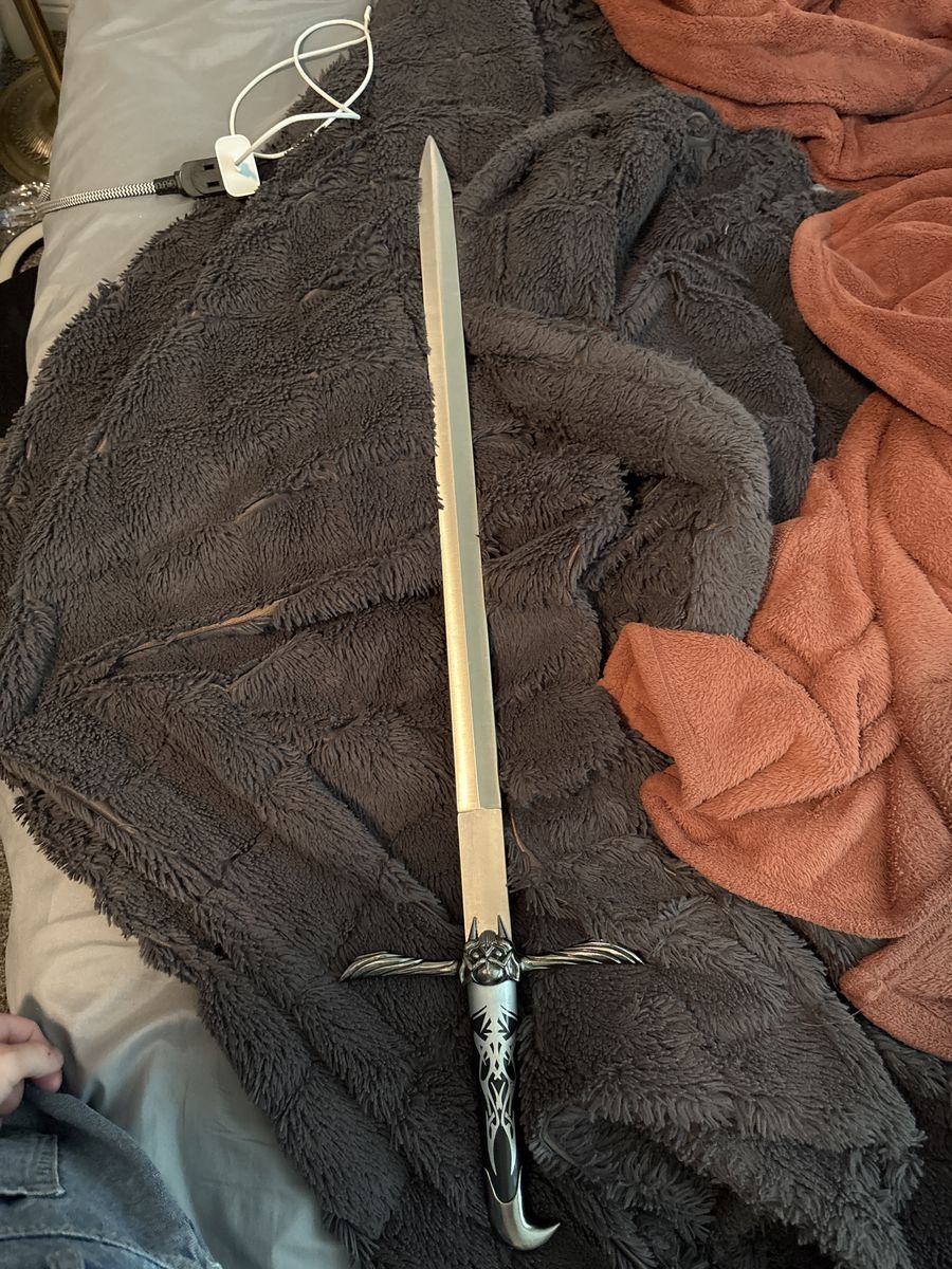Decorative Medieval-Style Fantasy Sword with Ornate Hilt - Perfect for Cosplay or Display