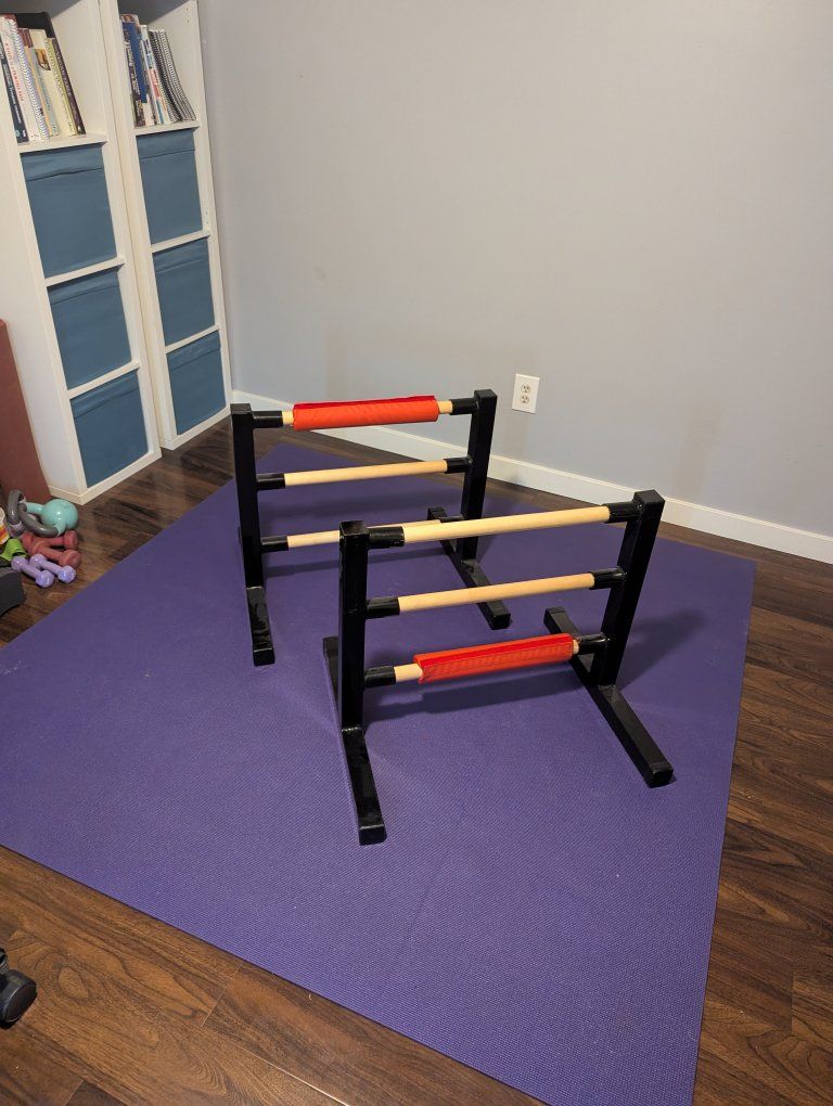 Dance overstretch bars from The Beam company. $100