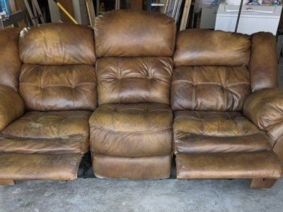 Leather Electric Reclining Couch