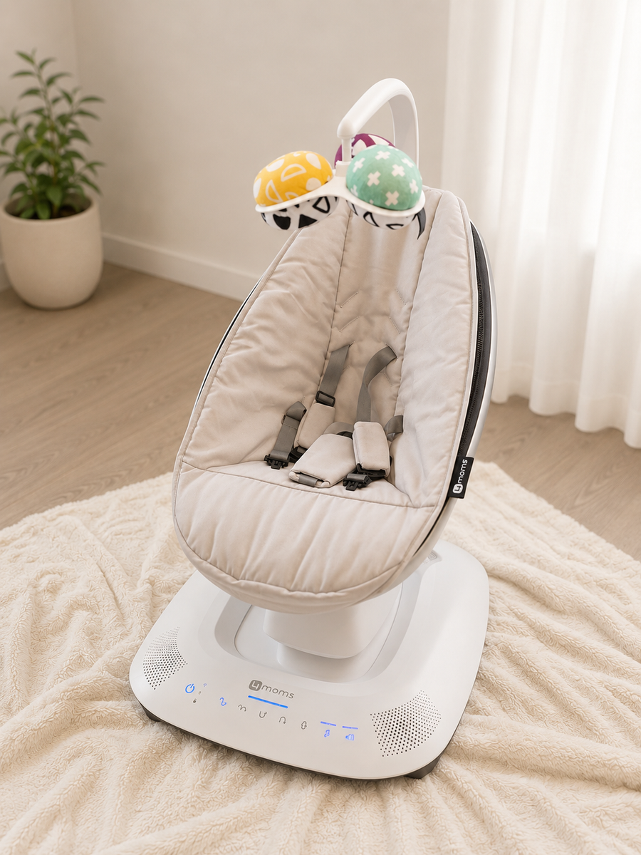 4Moms MamaRoo 4.0 Baby Swing & Bouncer - Multi-Motion, Bluetooth Enabled