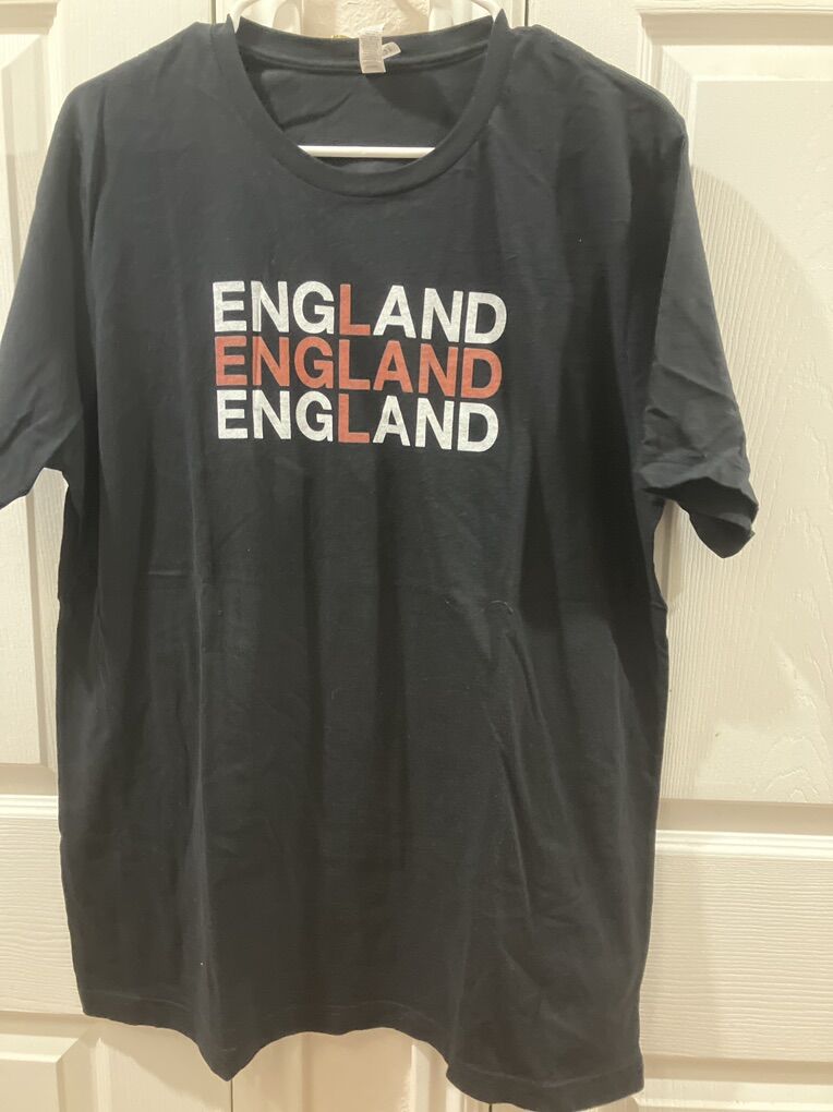 Vintage Black Red & White England Shirt