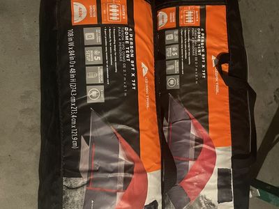 Ozark Trail 4-Person Dome Tent - 9'x7' (Orange/Black) with 5-Minute Setup & E-Port