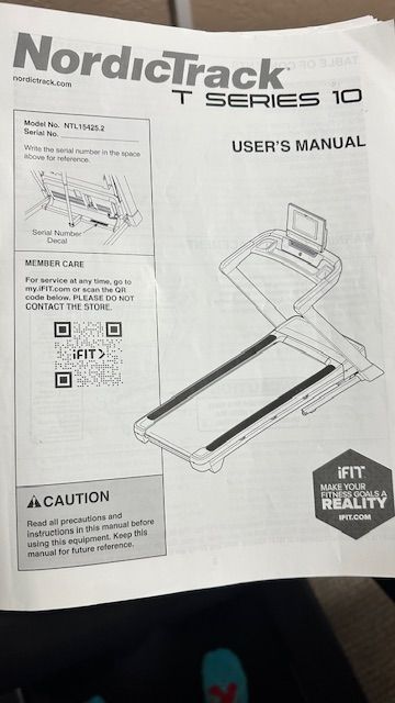 MOVING need to downsize - NordicTrack Treadmill
