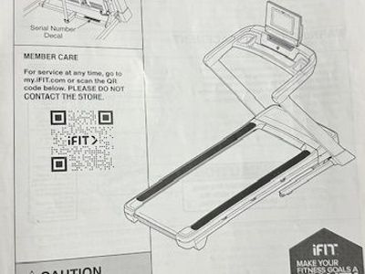 MOVING need to downsize - NordicTrack Treadmill