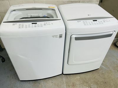 Lg super capacity washer and dryer set