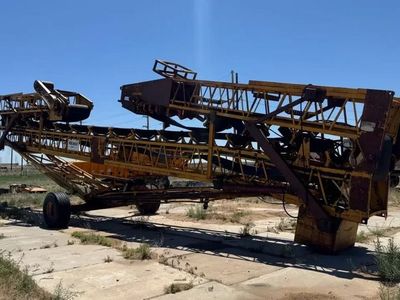 Kolman 101-FE 100x30 Portable Radial Stacking Conveyor Folding 100 Ft.-4786