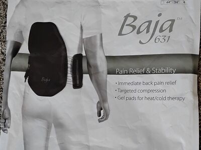 Baja back brace model 631 medium hot cold