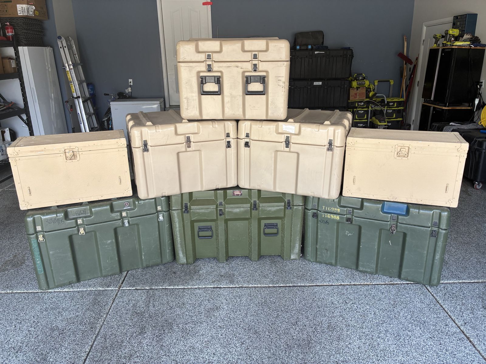 8-Piece Hardigg / Pelican / PSI Military Hard Case Bundle