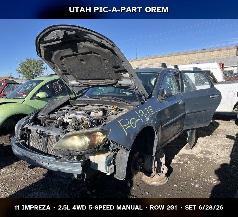 2011 Subaru Impreza Parts - UTPAP Orem