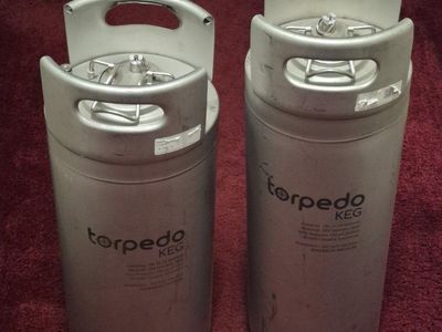 Torpedo Slimline Stainless Steel Ball Lock Keg - 5 Gallon, beer