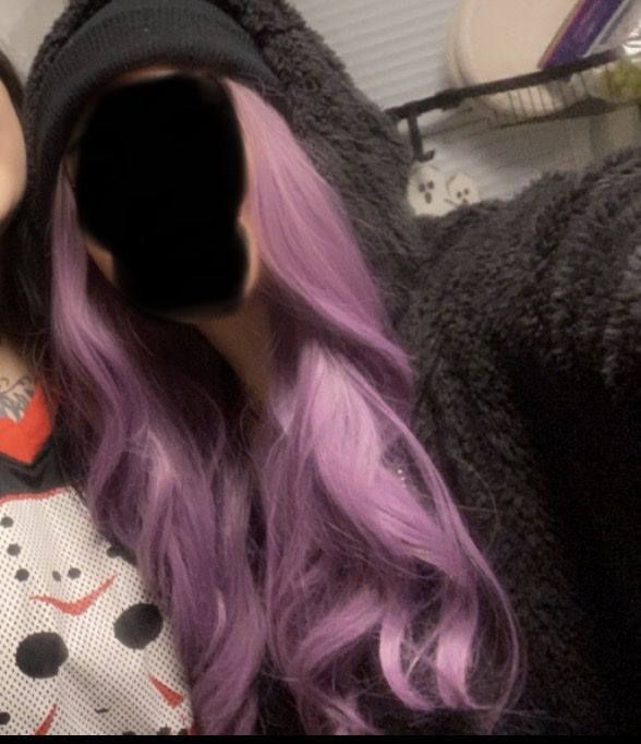 Creative Wigs Long Wavy Purple Ombre Synthetic Wig