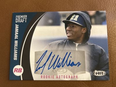 BYU Cougars Jamaal Williams 2017 Sage Hit Premier Draft Rookie Autograph RB Football Card Hand Signed Certified Auto