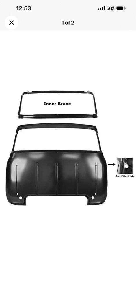 1956 Ford Pickup Truck Big Window Back Panel