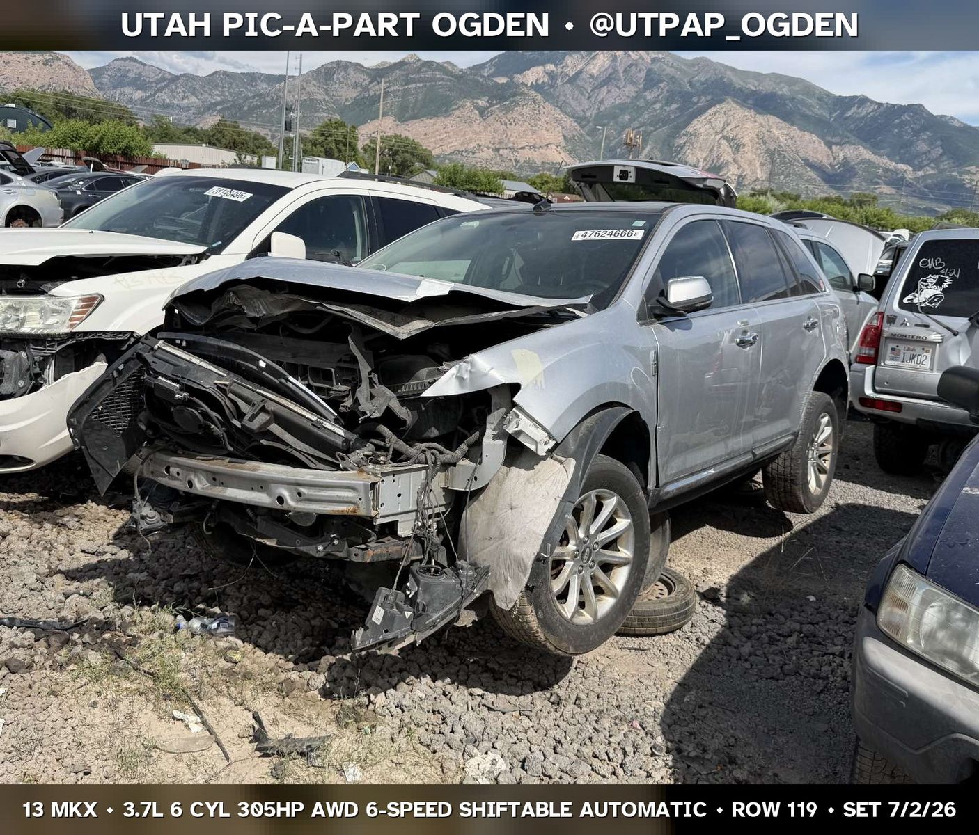 2013 Lincoln MKX Parts - UTPAP Ogden