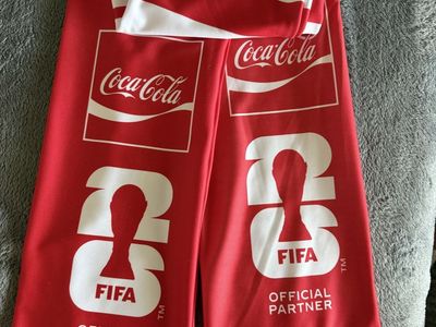 FIFA World Cup 2026 Coca-Cola Partner Fan Scarf Red & White