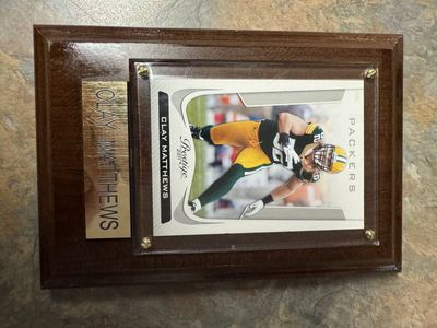 Clay Matthews Green Bay Packers 2011 Prestige Football Card Plaque Collectible