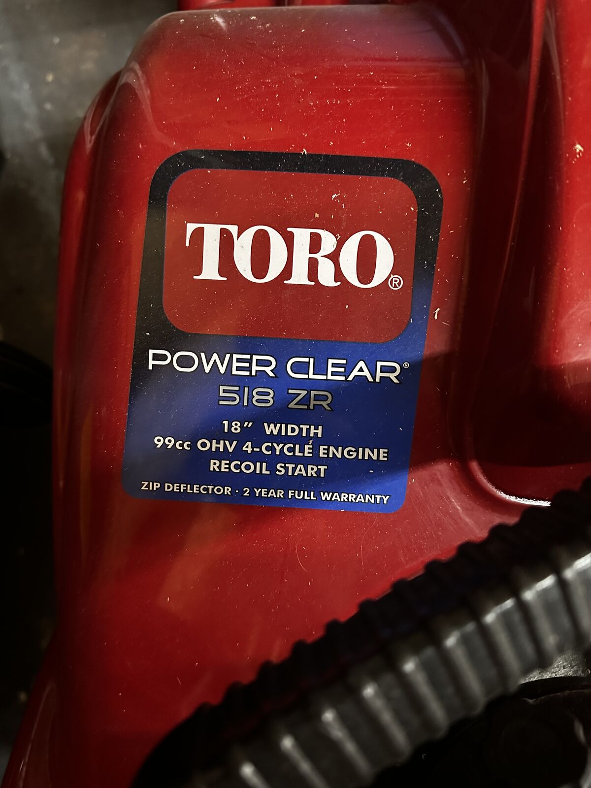 Toro snow blower