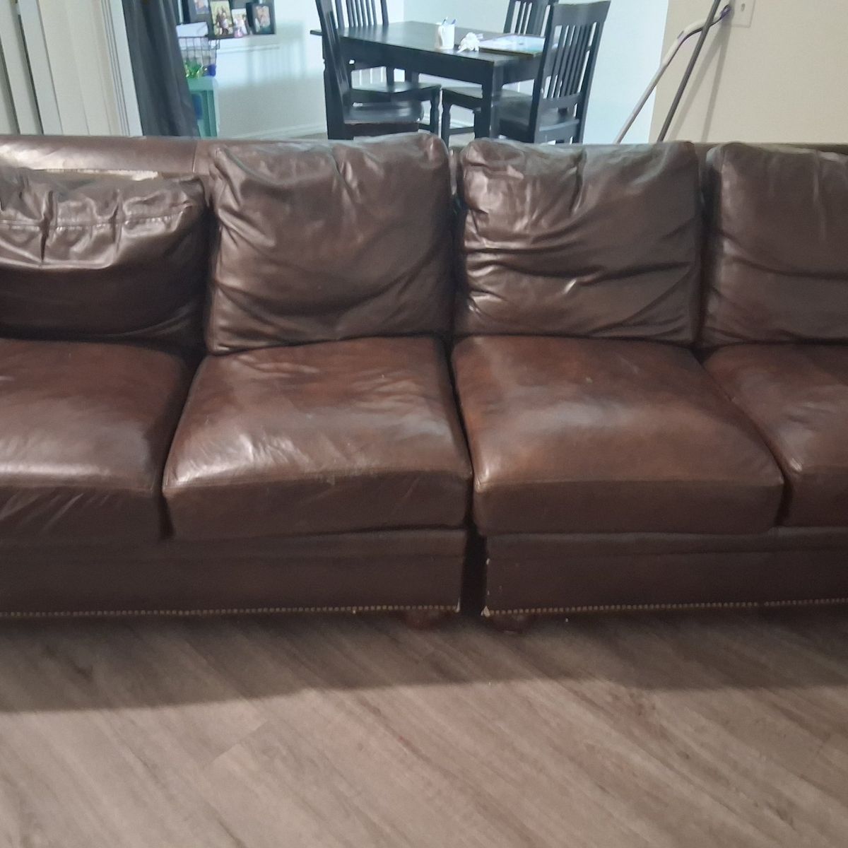 Brown Leather Couch