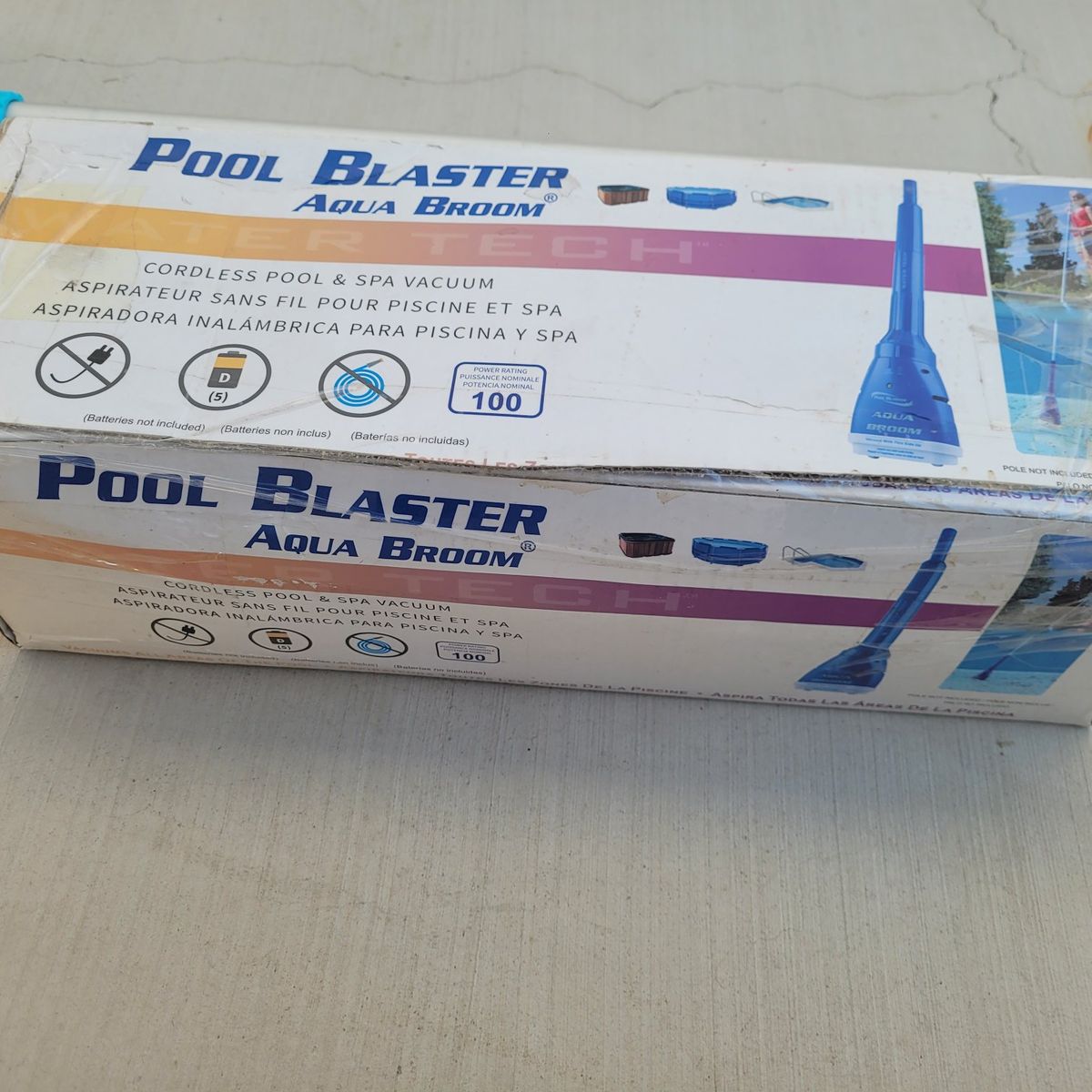 Pool Blaster Aqua Broom Cordless Pool & Spa Vacuum - For Quick Cleaning & Spot Removal