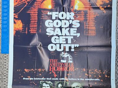 Vintage 1979 The Amityville Horror Original Movie Poster, James Brolin, Margot Kidder, Rod Steiger