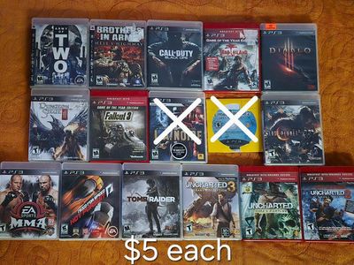 ps3 games $5 each including Black Ops~! Trades considered~