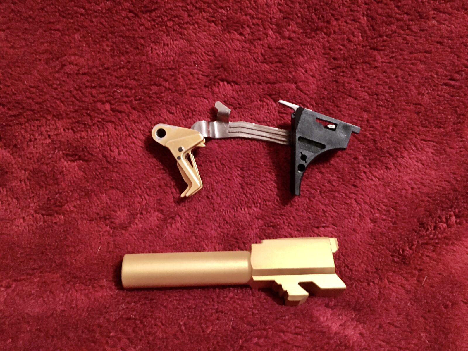 Glock 43 CMC Gold / TiN Trigger / Barrel Combo Deal