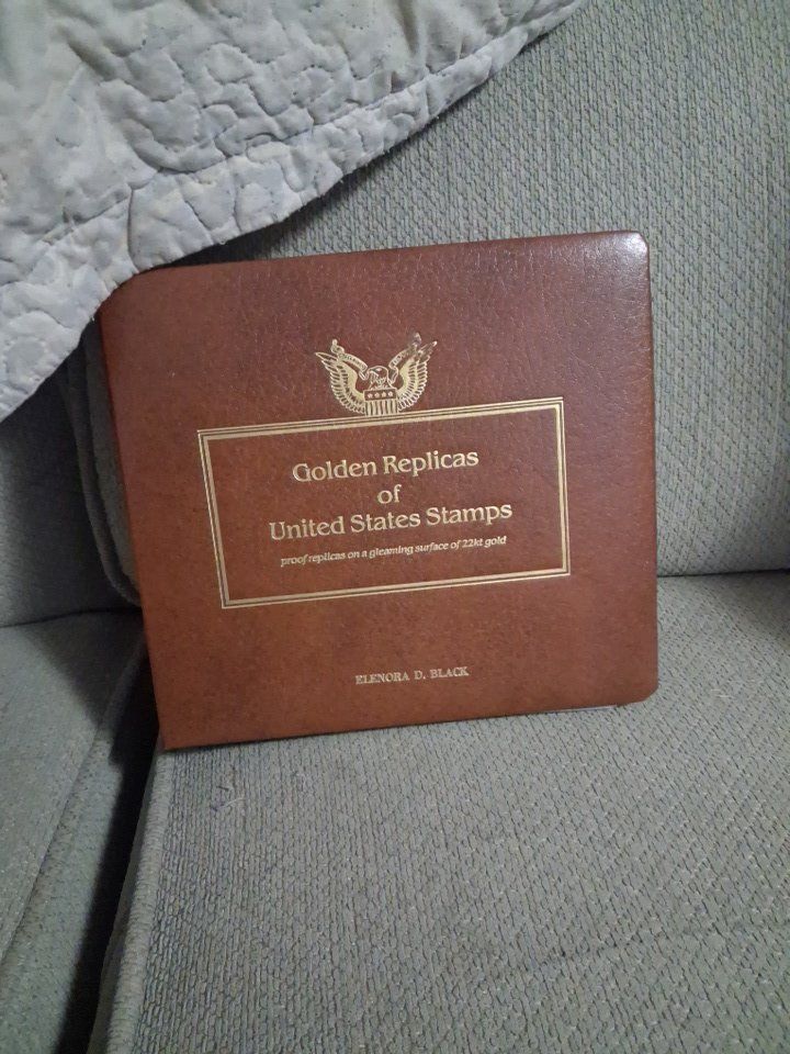 Golden Replicas of United States Stamps - 22kt Gold Proof Replicas by Elenora D. Black