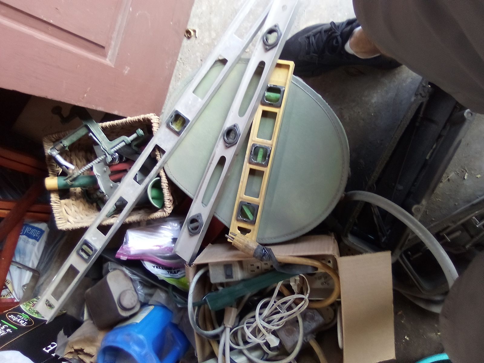 Assorted Spirit Levels and Hardware Tools