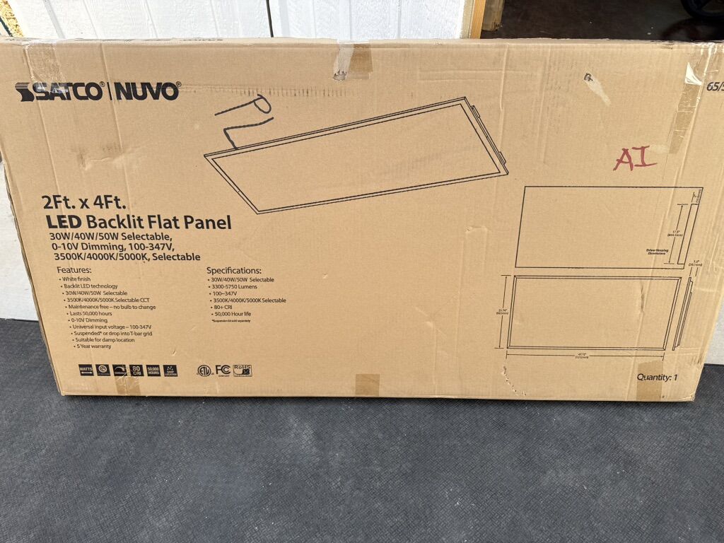 Satco 2'x4' Led Backlit Panel
