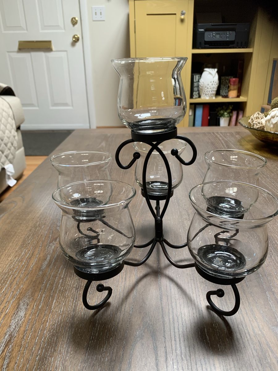 Table Candelabra With 6 Votive Holders