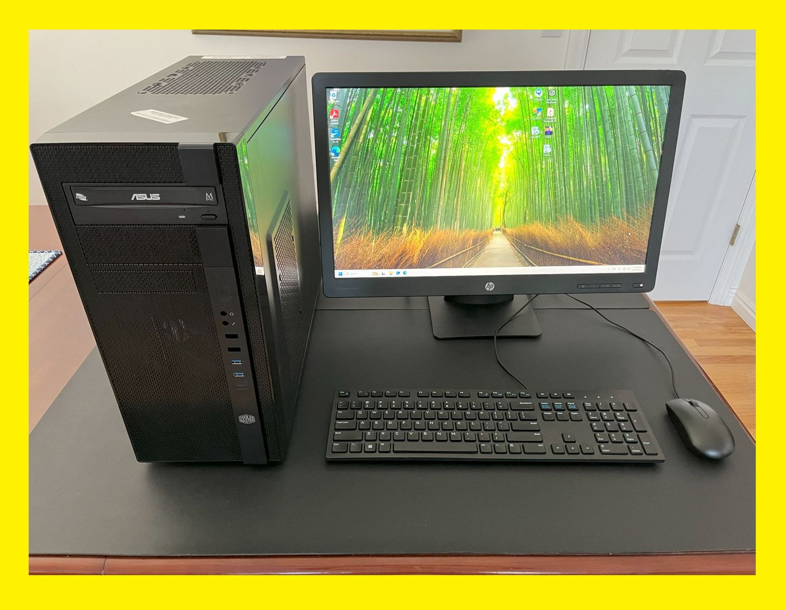 24GB RAM Custom Cooler Master i7-7700@ 4.2GHz 512GB NVMe SSD 2GB GPU Windows 11 Desktop Computer