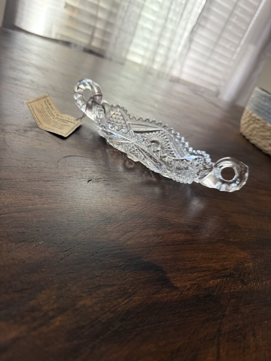 American Glassworks Lead Crystal Candy Dish