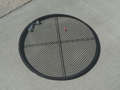 36" Round Fire Pit Cooking Grate – Steel Mesh – Great Condition
