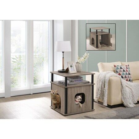 Itsy Pet Bedside Table, Dark Taupe I602-41