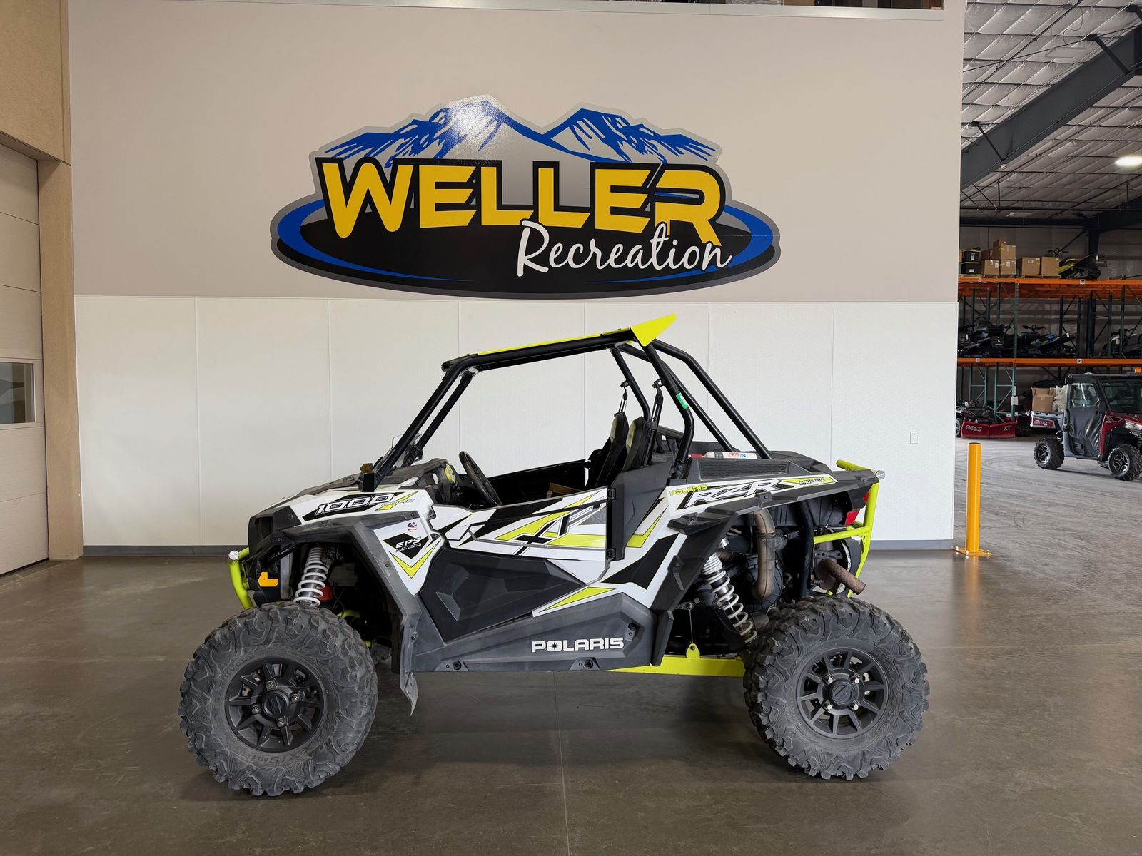 2018 POLARIS RZR XP 1000 EPS 	   WHITE / NEON