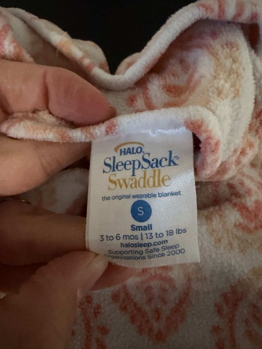 Fleece sleep sacks - size small for babies 3-6 months
