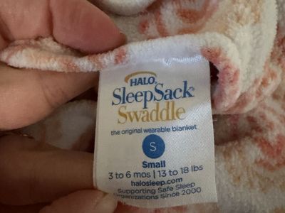 Fleece sleep sacks - size small for babies 3-6 months