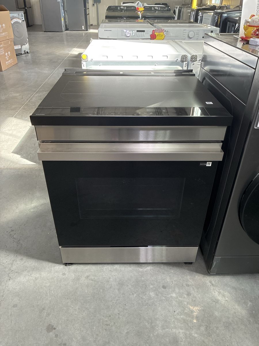 Samsung Stainless Steel Induction Range Stove with Smooth Glass Cooktop