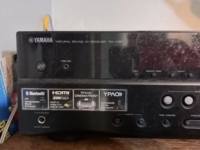 Yamaha Natural Sound AV Receiver RX-V381 - Bluetooth, HDMI, 4K/60p, YPAO