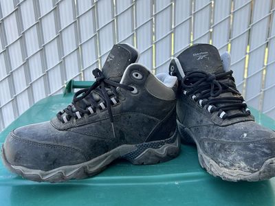 Steal toed work boots