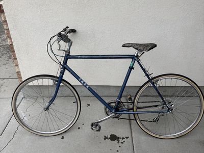 Vintage Trek Road Bike - Blue, Classic Steel Frame Bicycle