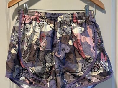 Nike Dri-fit Lined Floral Running Shorts Large